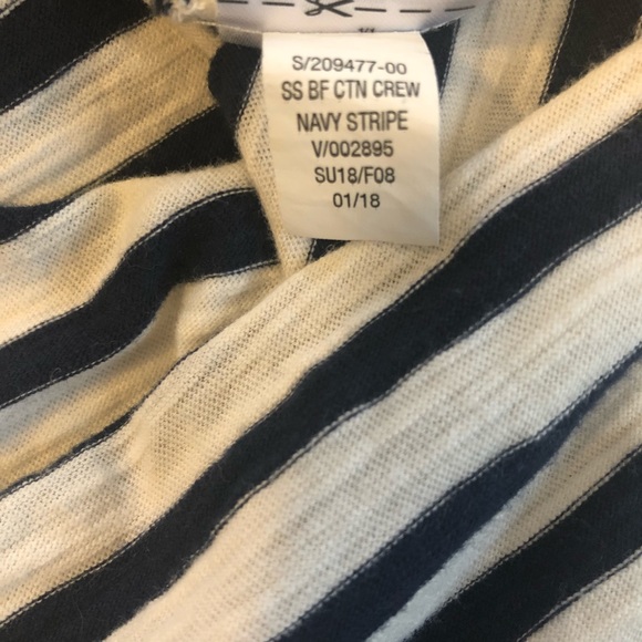 Old Navy Womens T shirt Striped Boyfriend Tee - Picture 6 of 6